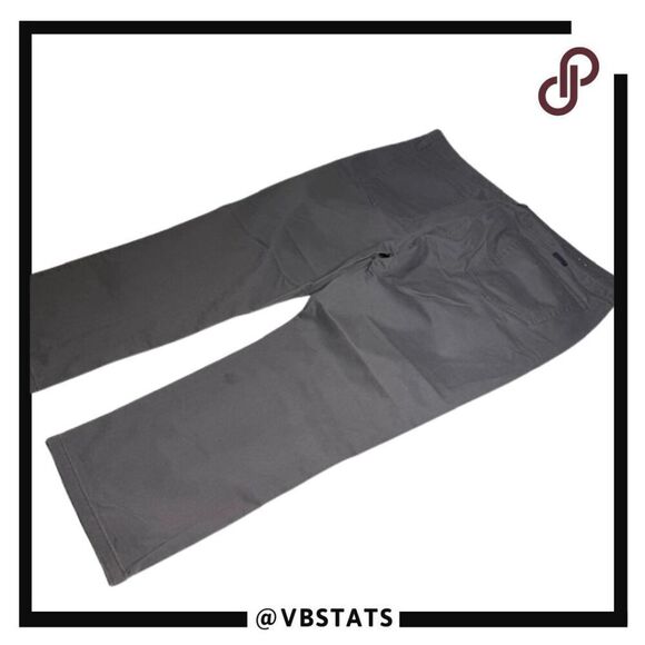 UNTUCKit Men's Flat Front Stretch Straight Fit Cropped Pants Gray Size 40W x 26 - Picture 2 of 5